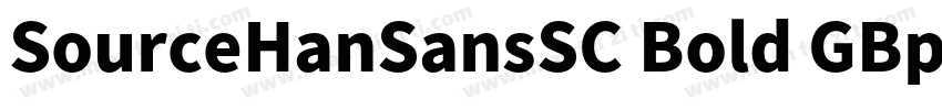SourceHanSansSC Bold GBpc字体转换